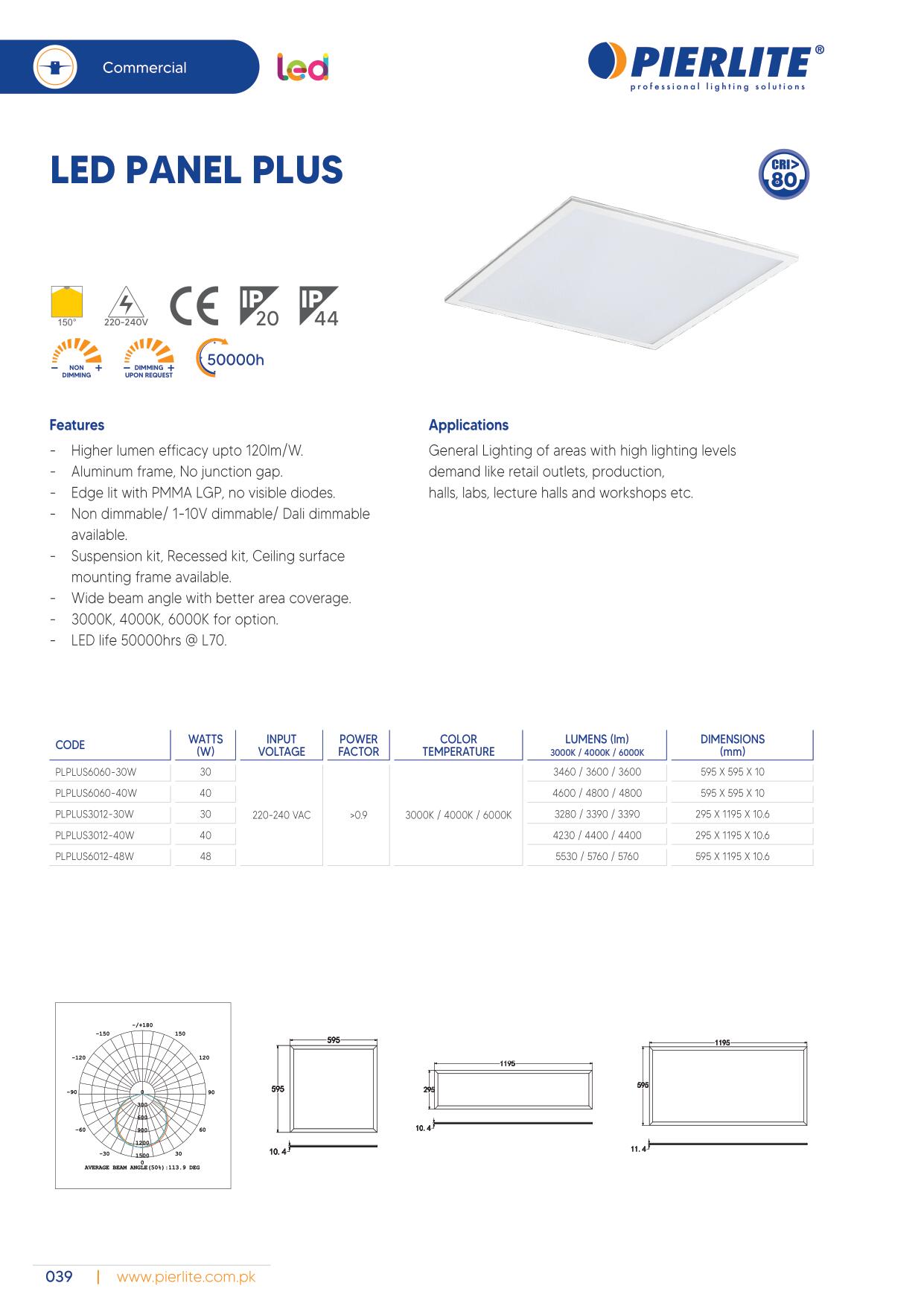 Pierlite LED Luminaire Catalog 2021-48