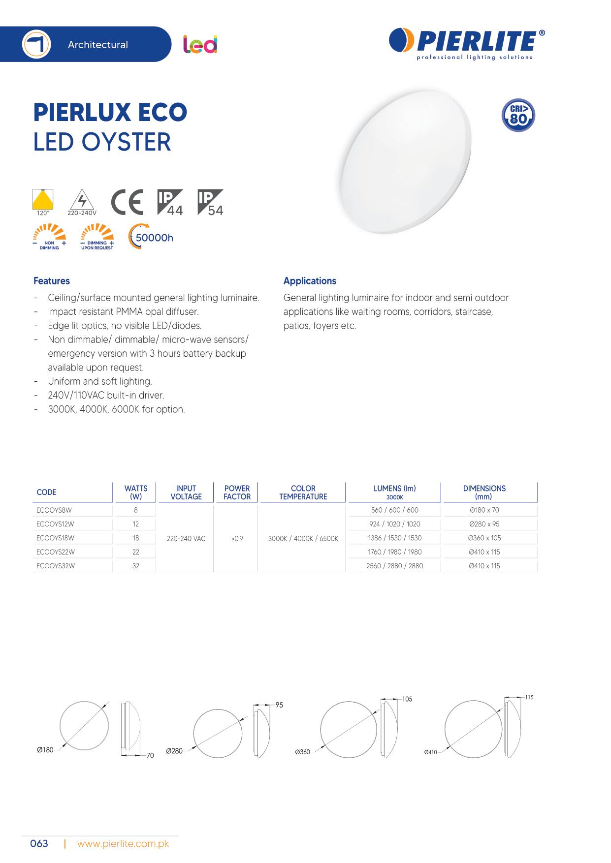 Pierlite LED Luminaire Catalog 2021-72